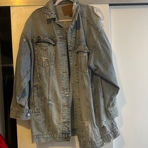 American Eagle Outfitters Light Blue Denim Jacket